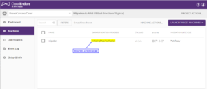 Replicação Cloud Endure